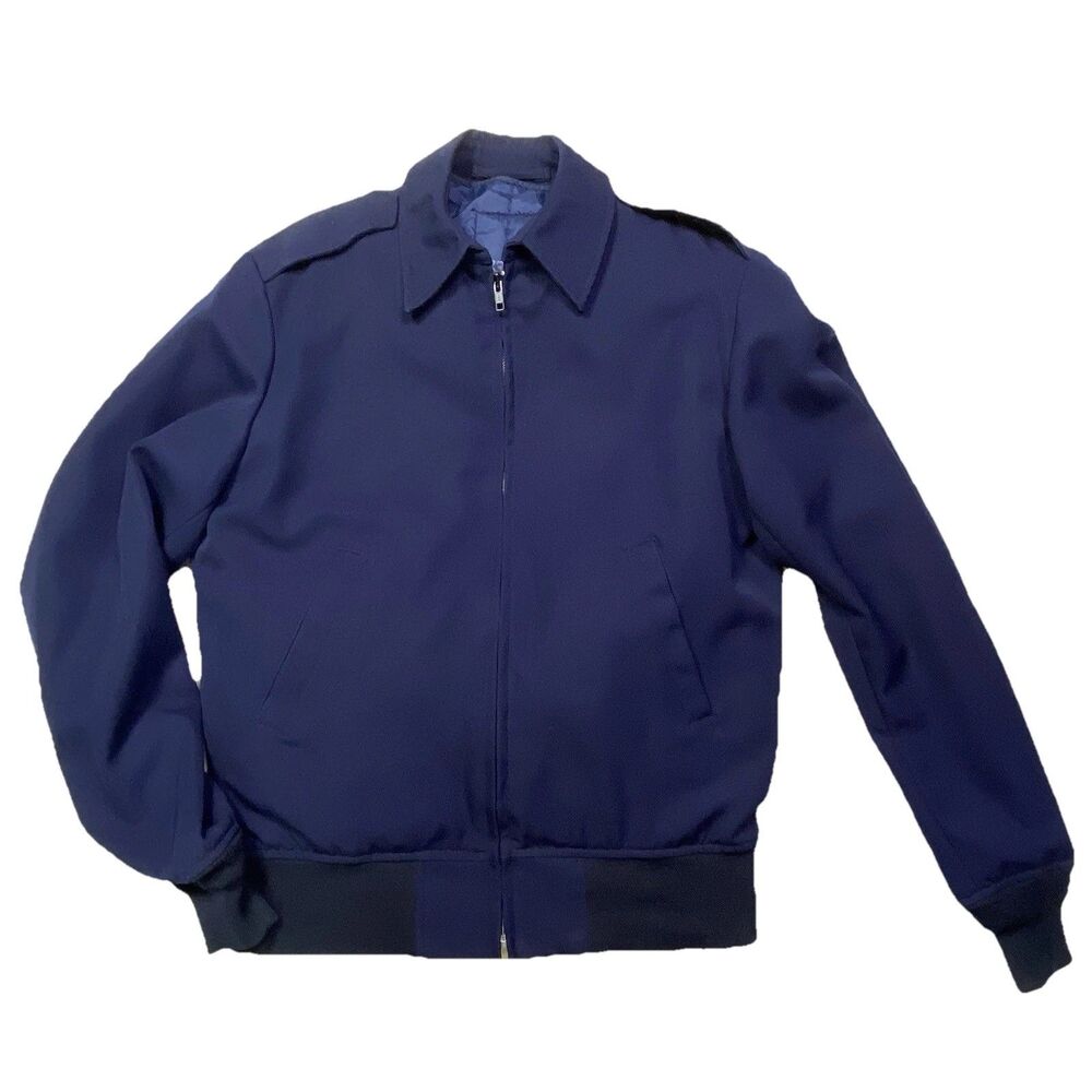 VTG DSCP Wings Collection Jacket AIRFORCE Navy Blue Removable Liner 38L R3068